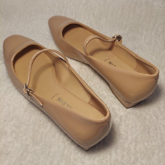 Anne Klein Nude Mary Jane Pumps | Square Toe Block Heel Shoes | Women’s Size 9.5 - Picture 7 of 9